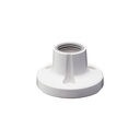 Circular pedestal for N-type aluminum pole, off-white