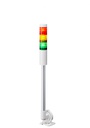 LED signal tower, Ø40mm, 24V DC, pole mount/cable, off-white