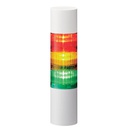 LED signaaltoren LR6 │ zoemer │ directe montage │ kabel │ Ø60mm │ 24V DC │ gebroken wit │ rood/geel/groen