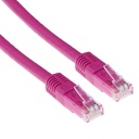Patch cable │ UTP │ CAT6A │ RJ45 │ pink │ 1m