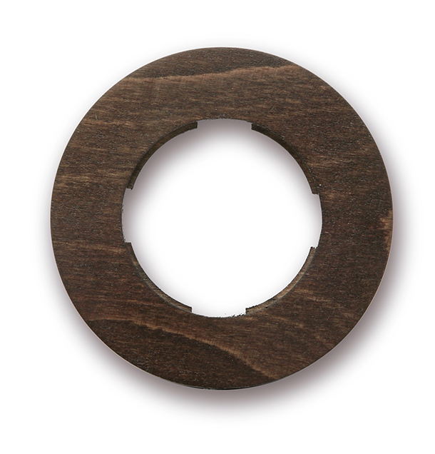 DO opbouw afdekplaat 1 module hout verdonkerd