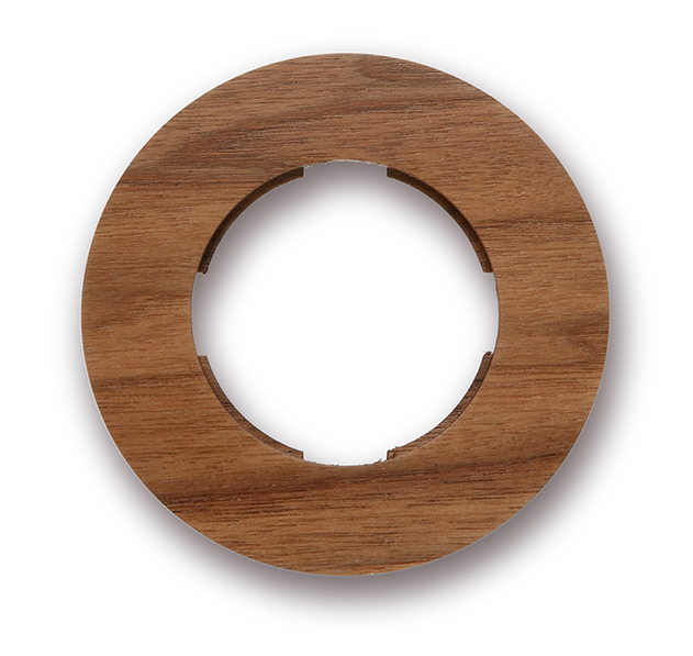 DO installation en saillie plaque de finition 1 module bois noyer
