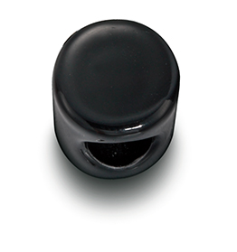 DO opbouw isolator porselein zwart 25 stuks