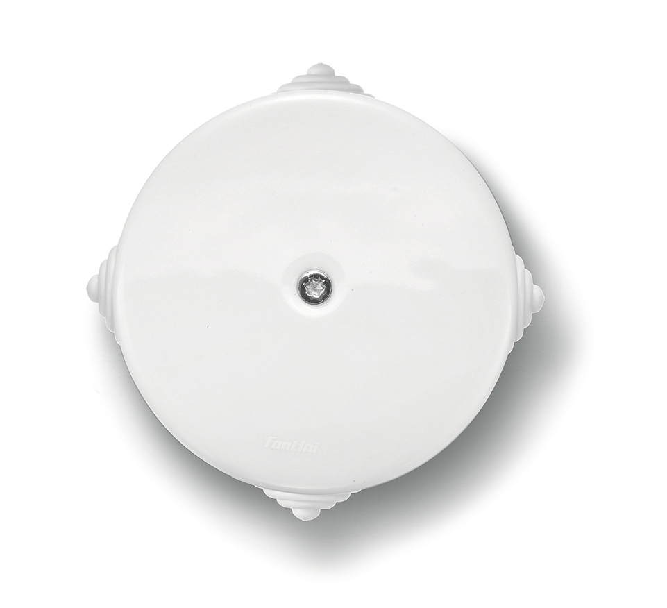 DO opbouw aftakdoos diameter 78 mm porselein wit