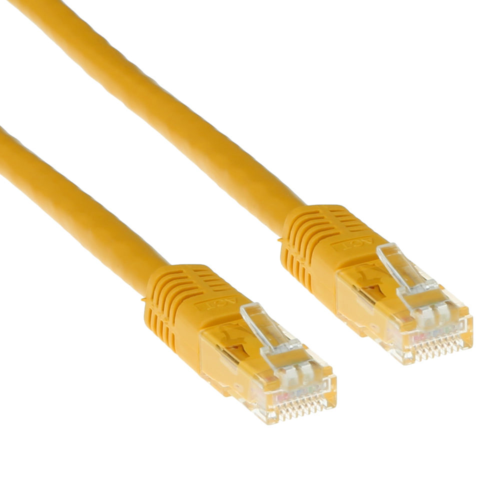 Patch cable │ UTP │ Cat6 │ RJ45 │ yellow │ 20m