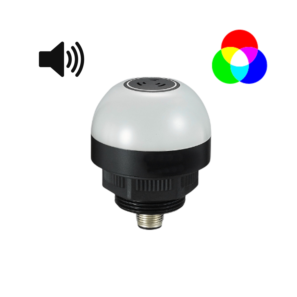 LED-signaallamp | Zoemer | Ø50mm | RGB | M12