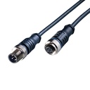 M12-verlengsnoer | A-code | 4-pin | 5m | PUR