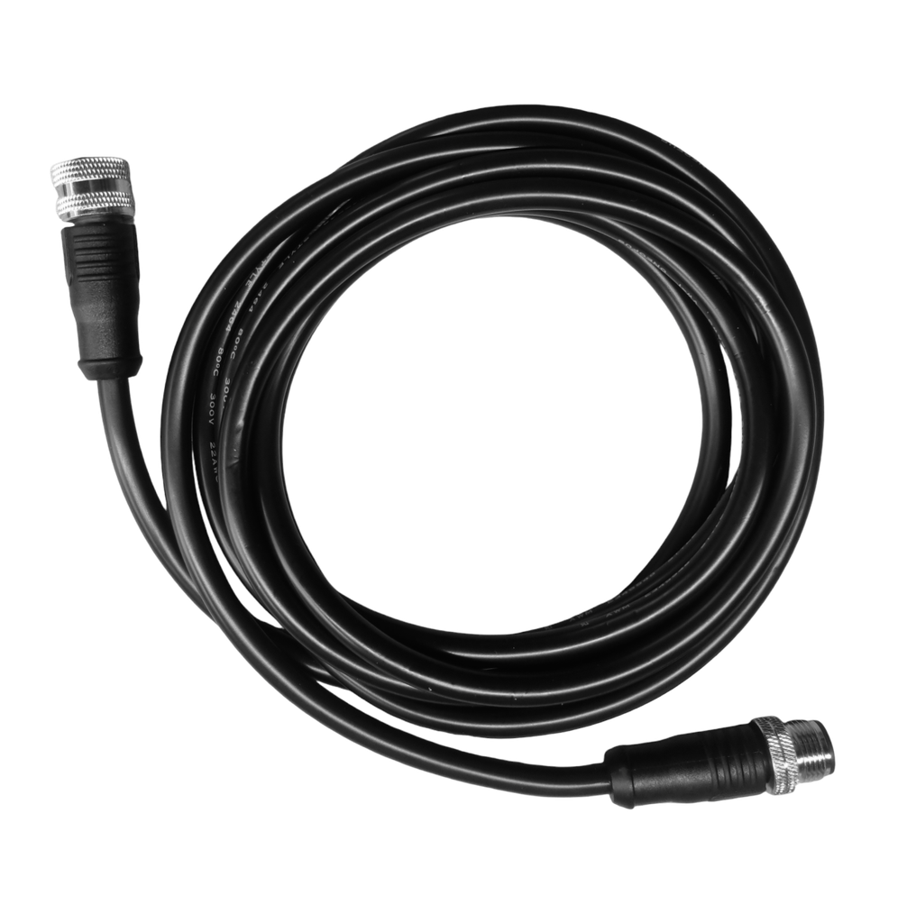 M12 A-code, PVC verlengsnoer, 4-polig, 2,5m
