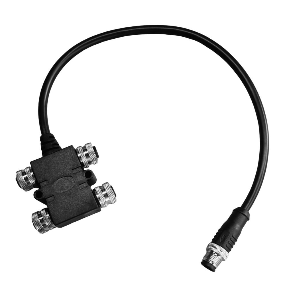 Junction box M12 to 4x M12, 5-pin, A-code