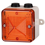 Balise LED │ 12 & 24V DC │ ambre │ avec pattes de support