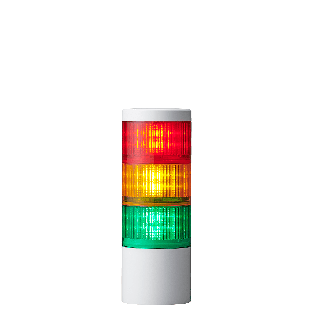 LED signal tower LR10 │ Ø100mm │ 24V DC │ red/yellow/green | M12 connector
