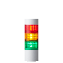LED signaaltoren LR10 │ Ø100mm │ 24V DC │ rood/geel/groen | zoemer | M12 connector
