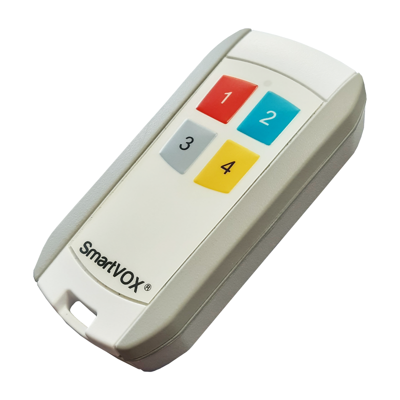 SmartVOX® remote │ 4 buttons │ white/grey