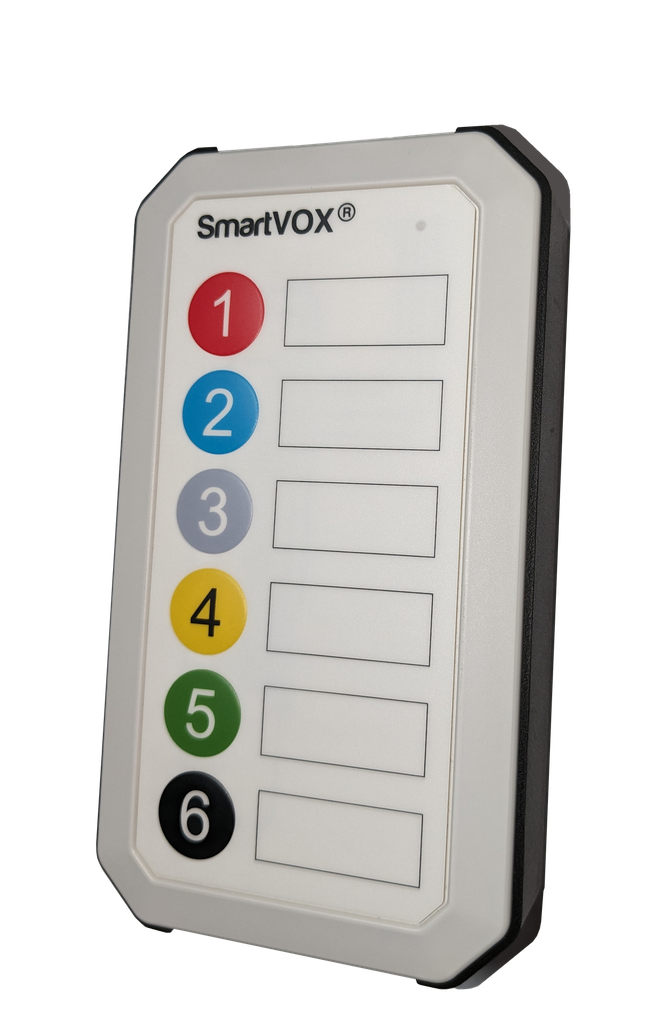 SmartVOX® bedieningspaneel │ 6 knoppen │ wit/zwart