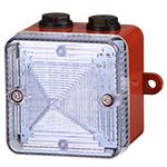 [L101LDCMR/C] Balise LED │ 12 & 24V DC │ blanc │ avec pattes de support