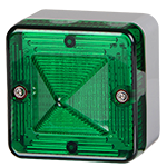 [L101XDCBG/G] Xenon baken │ 12 & 24V DC │ groen │ back box 