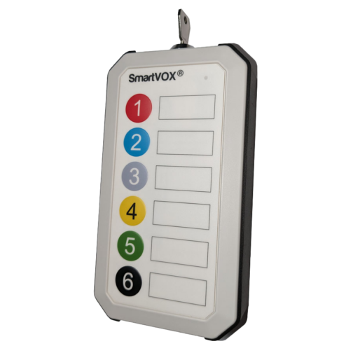 [SB6KB] SmartVOX® panneau de contrôle │ 6 boutons │ clé de verrouillage | blanc/noir