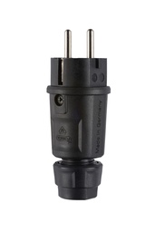 [1519100] HIGHTECH │ Elamid fiche mâle │ II+A │ 16A/250V │ noire