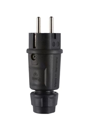[1519100] Elamide plug II+A 16A/250V black