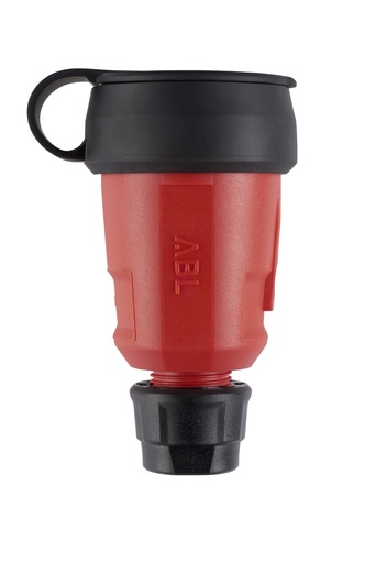 [1579242] Elamid Coupling plug with child safety II+A IP44 16A/250V red 