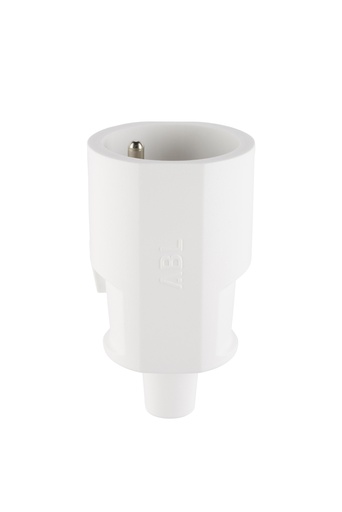 [1679082] PVC coupling plug with child safety II+A 16A/250V white