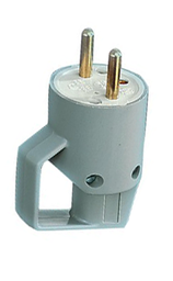 [214.06] socket with ring │ II+A │ 16A │ grey