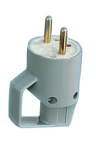 [214.06] Plug with ring II+A - 16A grey