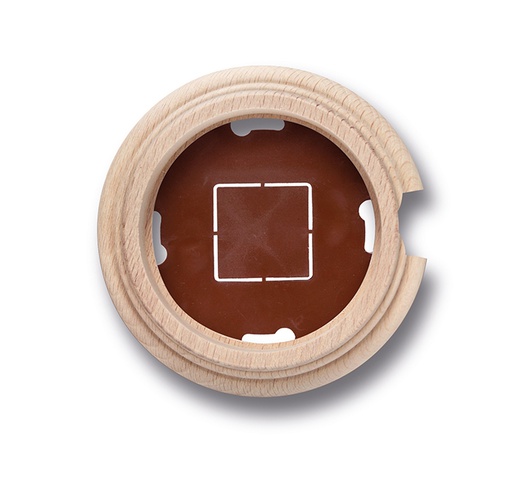 [30.821.00.2] Garby socle 1 module avec passe-câble hêtre sans vernis