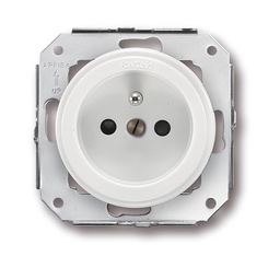 [31.208.05.2] Socket with earth pin plastic cover white