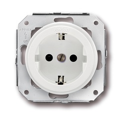 [31.212.05.2] Garby Colonial stopcontact met randaarding 16A/250V kunststof wit