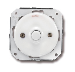 [31.310.17.2] Garby Colonial push button 10A/250V AC - 24V DC porcelain white