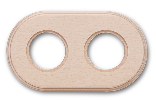 [31.802.00.2] Garby Colonial afdekplaat 2 modules hout onvernist