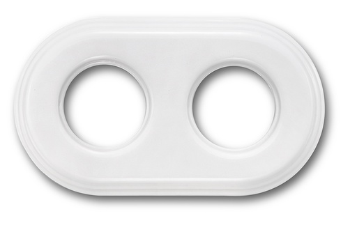 [31.802.17.2] Garby Colonial frame 2 elements white porcelain