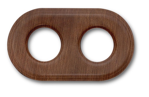 [31.802.21.2] Garby Colonial afdekplaat 2 modules hout verouderd