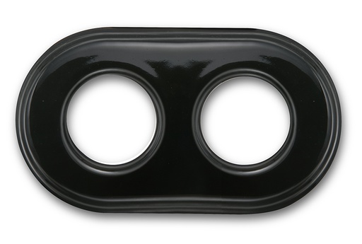 [31.802.27.2] Garby Colonial frame 2 elements porcelain black