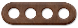 [31.804.21.2] Garby Colonial afdekplaat 4 modules hout verouderd