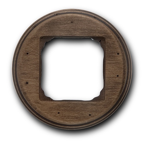 [31.821.21.2] Garby Colonial afdekplaat 1 module voor vierkant element hout verouderd
