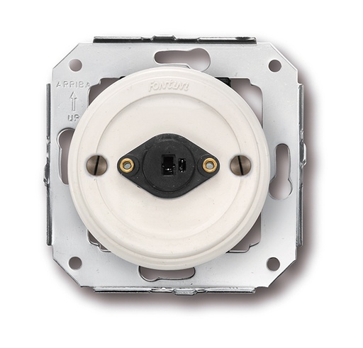 [31.905.05.2] Garby Colonial socket for loudspeaker S/DIN 41429 white