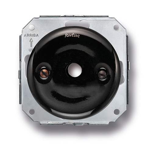 [31.927.27.2] Garby Colonial kabeluitgang porselein zwart