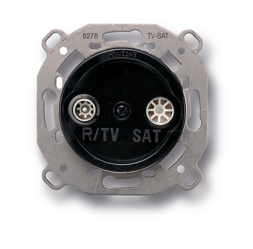 [35.711.02.2] Final socket TV/SAT black