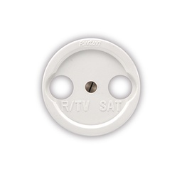 [35.715.05.2] Garby Colonial TV/SAT deksel PVC wit
