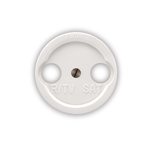 [35.715.05.2] Garby Colonial TV/SAT deksel PVC wit