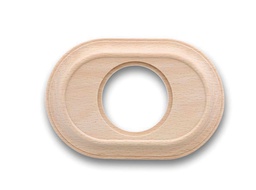 [35.801.00.2] Venezia plaque de finition oval 1 module sans vernis