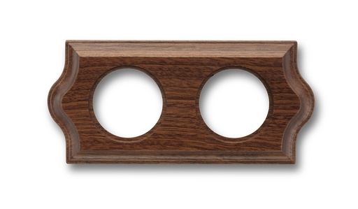 [36.802.16.2] Venezia plaque de finition classique 2 modules Sapelly