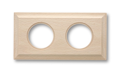 [36.812.00.2] Venezia frame square 2 elements unvarnished
