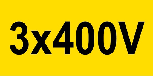 [3X400V] Sticker 3X400V 35x70mm