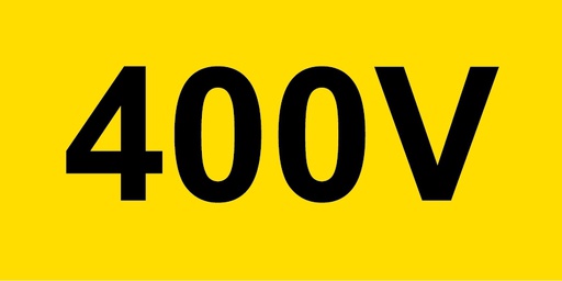 [400V] Autocollant 400V 35x70mm