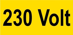 [83K1] Autocollant 230Volt 18x37mm