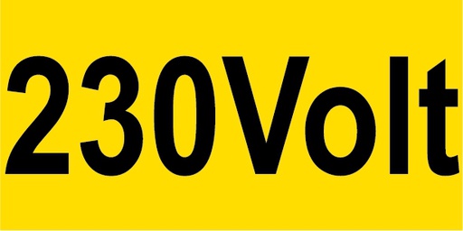 [83K2] Autocollant 230Volt 26x52mm