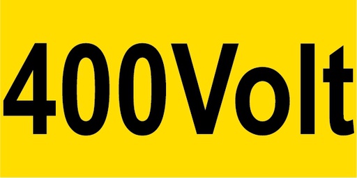 [84K2] Autocollant 400 Volt 26x52mm